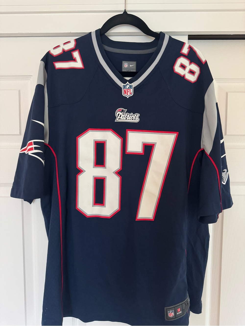 Rob Gronkowski - New England Patriots #87 - NFL Nike Navy Team Jersey - Size XL